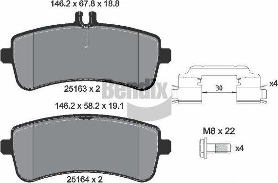 Pemebla BNXBPD2228 - Komplet Pločica, disk-kočnica www.molydon.hr