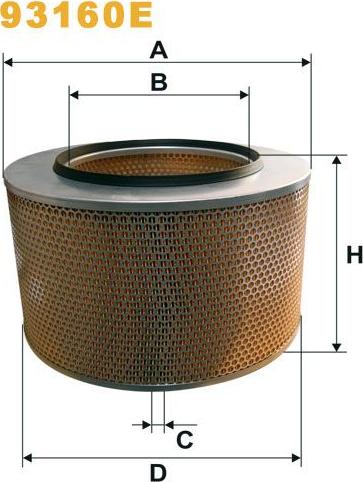 Pemebla WIX93160E - Filter za zrak www.molydon.hr