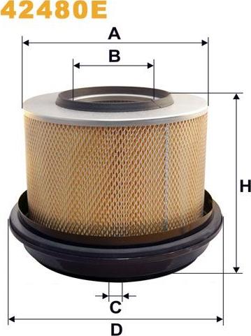Pemebla WIX42480E - Filter za zrak www.molydon.hr