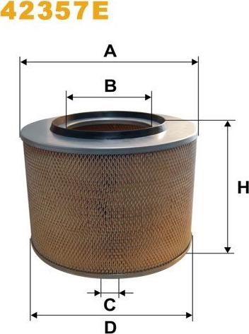 Pemebla WIX42357E - Filter za zrak www.molydon.hr