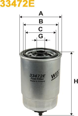 Pemebla WIX33472E - Filter za gorivo www.molydon.hr