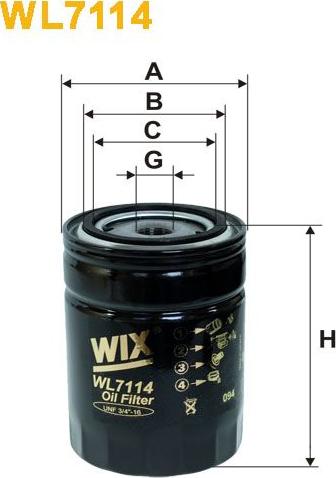 Pemebla WIXWL7114 - Filter za ulje www.molydon.hr