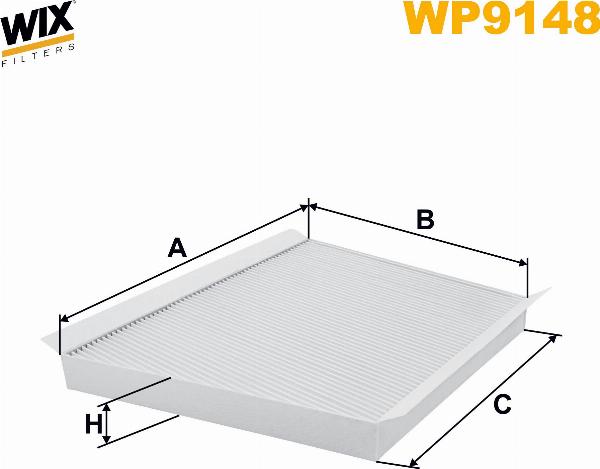 Pemebla WIXWP9148 - Filter kabine www.molydon.hr