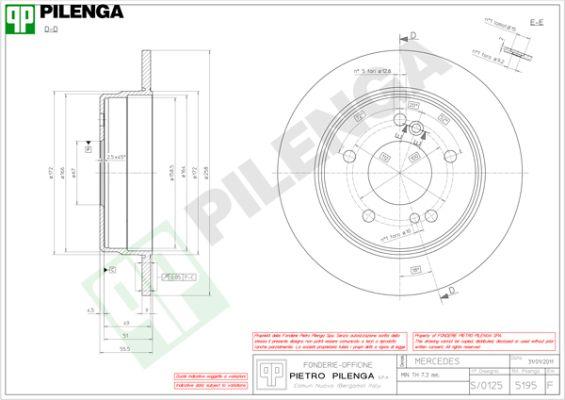 Pilenga 5195 - Kočioni disk www.molydon.hr