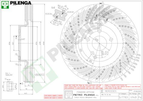Pilenga V948 - Kočioni disk www.molydon.hr