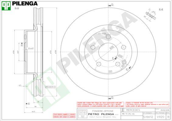 Pilenga V920 - Kočioni disk www.molydon.hr