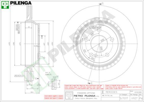 Pilenga V927 - Kočioni disk www.molydon.hr