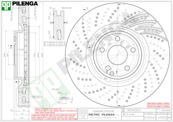 Pilenga V1002 - Kočioni disk www.molydon.hr
