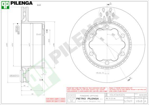 Pilenga V848 - Kočioni disk www.molydon.hr