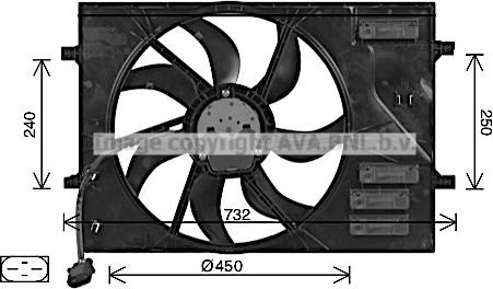 Prasco AI7525 - Ventilator, hladjenje motora www.molydon.hr