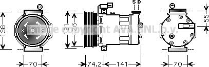 Prasco AUK171 - Kompresor, klima-Uređaj www.molydon.hr