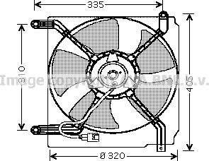 Prasco DW7504 - Ventilator, hladjenje motora www.molydon.hr