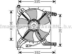 Prasco DW7506 - Ventilator, hladjenje motora www.molydon.hr
