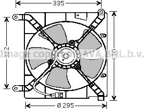 Prasco DW7503 - Ventilator, hladjenje motora www.molydon.hr