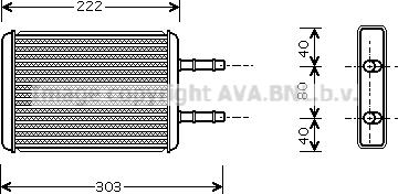 Prasco FD6355 - Izmjenjivač topline, grijanje unutrasnjeg prostora www.molydon.hr