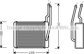 Prasco FD6356 - Izmjenjivač topline, grijanje unutrasnjeg prostora www.molydon.hr