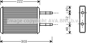 Prasco FD6353 - Izmjenjivač topline, grijanje unutrasnjeg prostora www.molydon.hr