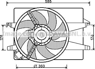 Prasco FD7553 - Ventilator, hladjenje motora www.molydon.hr