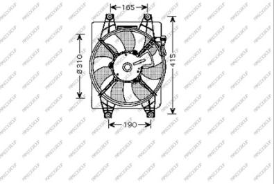 Prasco HN016F002 - Ventilator, hladjenje motora www.molydon.hr
