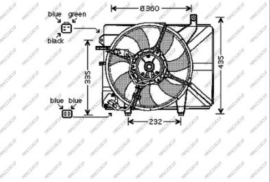 Prasco HN330F001 - Ventilator, hladjenje motora www.molydon.hr