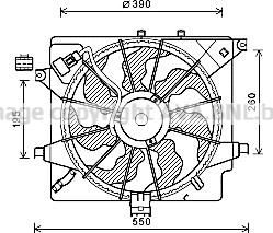 Prasco HY7563 - Ventilator, hladjenje motora www.molydon.hr
