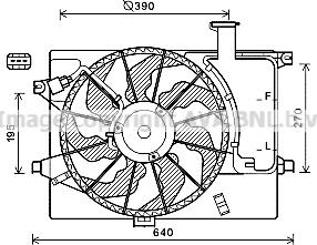 Prasco HY7567 - Ventilator, hladjenje motora www.molydon.hr