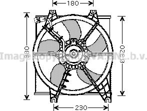 Prasco HY7506 - Ventilator, hladjenje motora www.molydon.hr