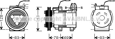Prasco HYK124 - Kompresor, klima-Uređaj www.molydon.hr