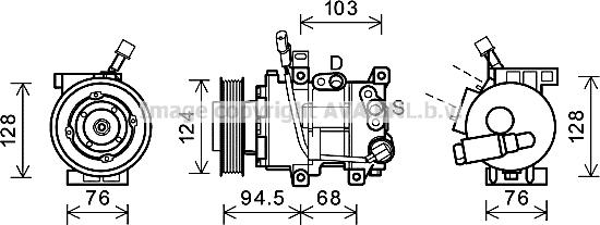 Prasco HYK295 - Kompresor, klima-Uređaj www.molydon.hr