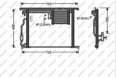 Prasco ME522C004 - Kondenzator, klima-Uređaj www.molydon.hr
