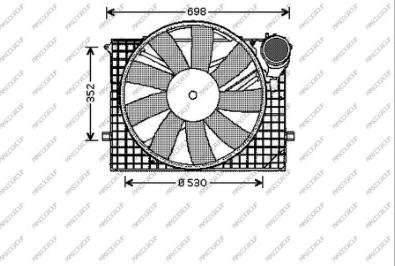 Prasco ME522F001 - Ventilator, hladjenje motora www.molydon.hr