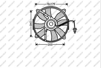 Prasco ME025F004 - Ventilator, hladjenje motora www.molydon.hr