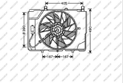 Prasco ME025F001 - Ventilator, hladjenje motora www.molydon.hr