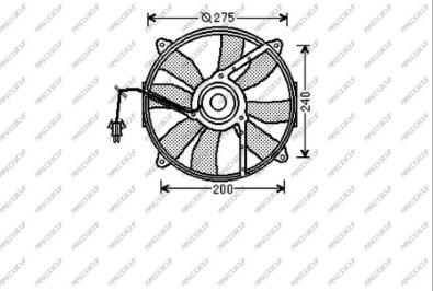 Prasco ME025F003 - Ventilator, hladjenje motora www.molydon.hr