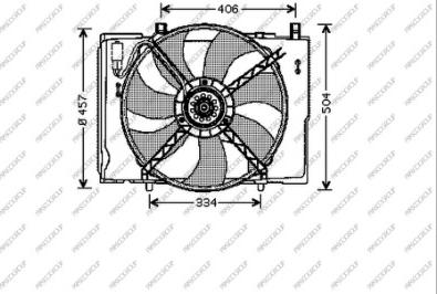 Prasco ME025F002 - Ventilator, hladjenje motora www.molydon.hr