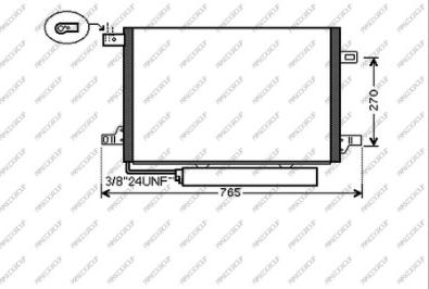 Prasco ME324C001 - Kondenzator, klima-Uređaj www.molydon.hr