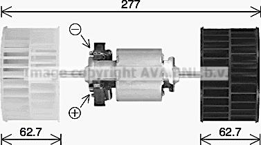 Prasco MN8139 - Elektromotor, ventilator kabine/unutrasnjeg prostora www.molydon.hr