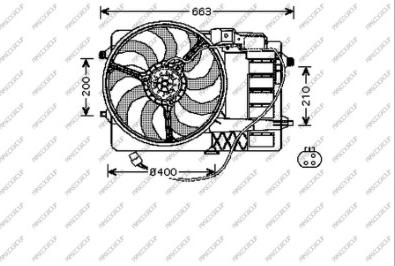 Prasco MN304F002 - Ventilator, hladjenje motora www.molydon.hr