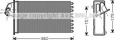 Prasco MS6355 - Izmjenjivač topline, grijanje unutrasnjeg prostora www.molydon.hr