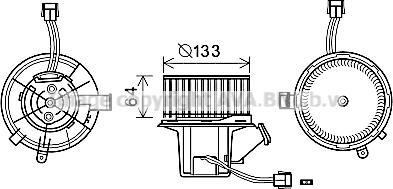 Prasco MS8640 - Elektromotor, ventilator kabine/unutrasnjeg prostora www.molydon.hr