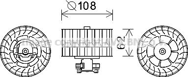 Prasco MS8650 - Elektromotor, ventilator kabine/unutrasnjeg prostora www.molydon.hr