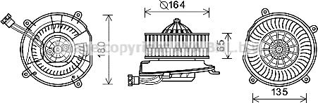 Prasco MS8651 - Elektromotor, ventilator kabine/unutrasnjeg prostora www.molydon.hr