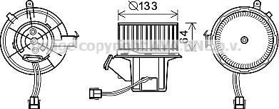 Prasco MS8630 - Elektromotor, ventilator kabine/unutrasnjeg prostora www.molydon.hr