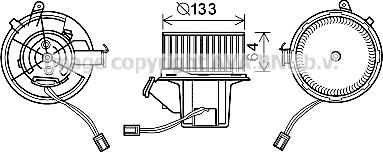 Prasco MS8629 - Elektromotor, ventilator kabine/unutrasnjeg prostora www.molydon.hr