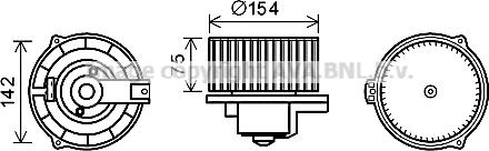 Prasco MS8620 - Elektromotor, ventilator kabine/unutrasnjeg prostora www.molydon.hr