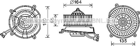 Prasco MS8674 - Ventilator kabine/unutrasnjeg prostora www.molydon.hr