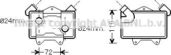 Prasco MS3477 - Uljni hladnjak, ulje za motor www.molydon.hr