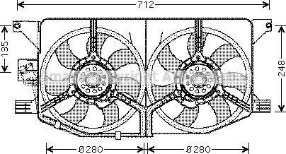 Prasco MS7510 - Ventilator, hladjenje motora www.molydon.hr
