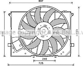 Prasco MS7581 - Ventilator, hladjenje motora www.molydon.hr