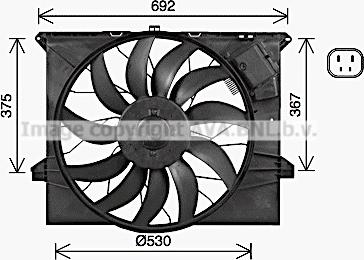 Prasco MS7745 - Ventilator, hladjenje motora www.molydon.hr